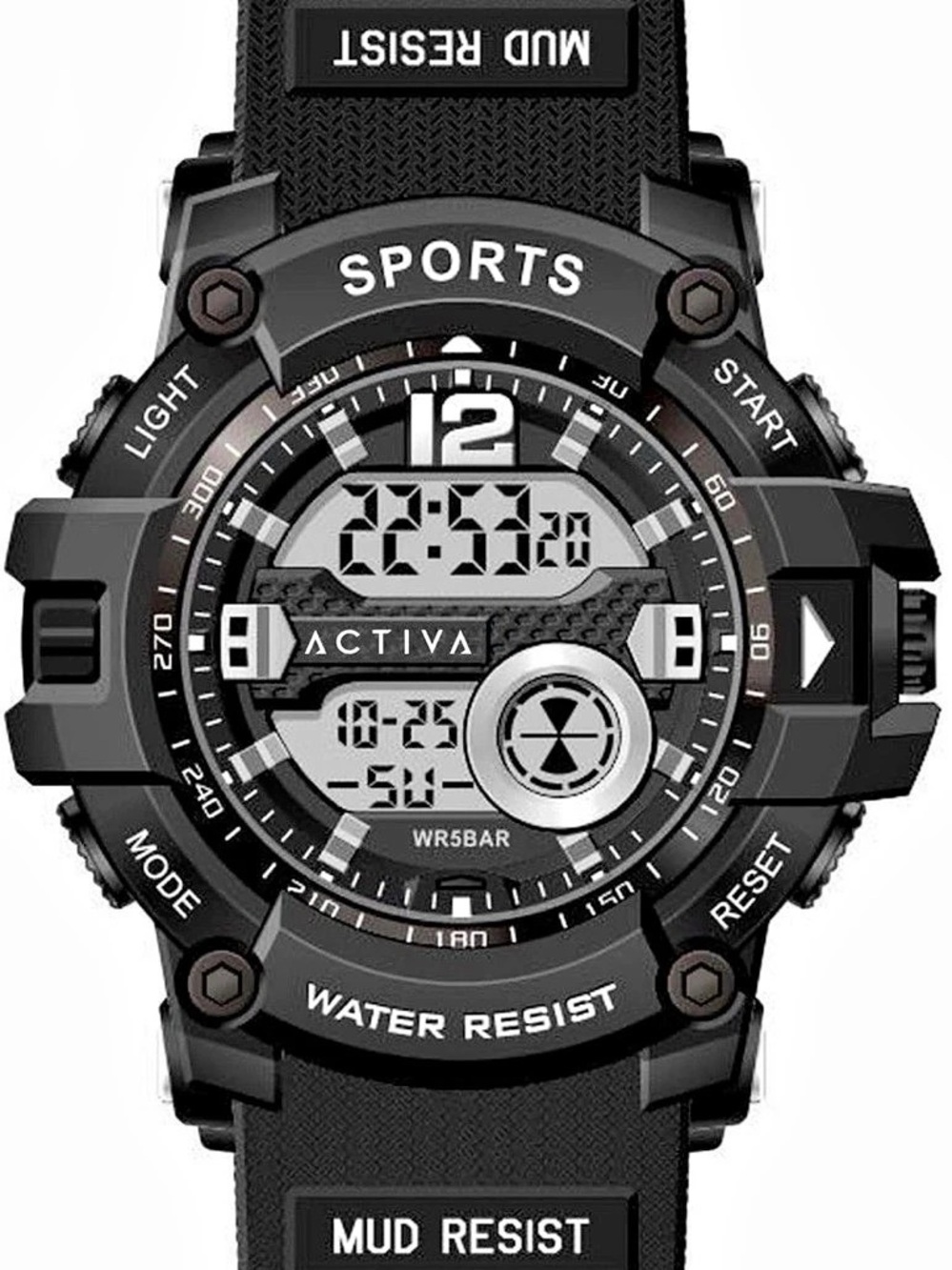 ACTIVA Men's Sports Digital Watch in Black & Gray Like New